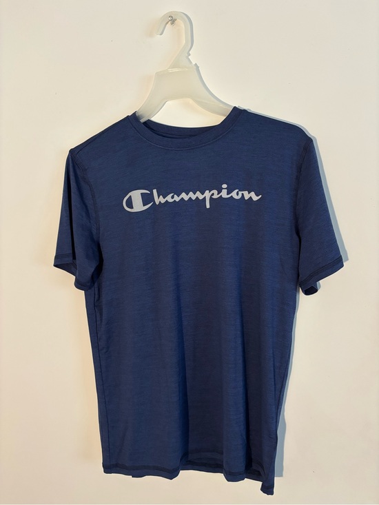 Champion Other - Champion Youth XL 14/16 Navy Blue Logo Short Sleeve Athletic T-Shirt